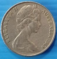 Лот: 25789213. Фото: 2. 20 центов 1969 Австралия. Монеты
