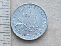 Лот: 8626343. Фото: 8. Монета 1 франк один Франция 1971...