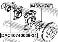 Лот: 9955707. Фото: 2. Подшибник ступичный передний Mitsubishi... Автозапчасти
