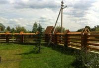 Лот: 2073089. Фото: 3. забор из оцилиндрованного бревна. Услуги
