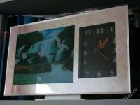 Лот: 2188207. Фото: 2. Глянцевые часы и картина со звуком... Сувениры