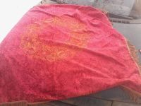 Лот: 8678477. Фото: 2. скатерть плюш ссср с вышивкой... Антиквариат