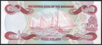 Лот: 11613898. Фото: 2. Багамы банкнота 3 доллара 1984... Банкноты