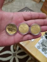 Лот: 17193127. Фото: 2. СОЧИ 3 монеты, позолота!. Монеты