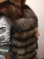 Лот: 10692398. Фото: 2. Шуба из песца. Цвет соболь. Размер... Женская одежда