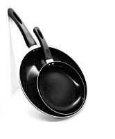 Лот: 6408119. Фото: 2. 🍳 🍳 Набор сковород чёрный мрамор... Посуда, кухонная утварь
