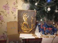 Лот: 17035210. Фото: 2. Барельеф чеканный из бронзы... Антиквариат