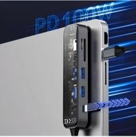 Лот: 25794888. Фото: 3. HUB адаптер 6в1 RECCI RH21 USB-C... Компьютеры, оргтехника, канцтовары