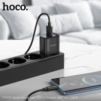 Лот: 25794934. Фото: 5. СЗУ HOCO C140A+Type-C QC 3.0 18W...