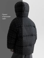 Лот: 25805631. Фото: 3. Пуховик детский Happy Baby, Черный. Одежда, обувь, галантерея