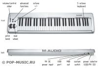 Лот: 2059172. Фото: 3. M AUDIO 61 ES. Музыкальные инструменты и оборудование