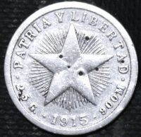 Лот: 15000982. Фото: 2. Куба. 10 сентаво. 1915 год. Серебро. Монеты