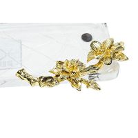 Лот: 24938634. Фото: 2. Поднос Garda Decor с золотым цветком... Посуда, кухонная утварь