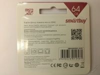 Лот: 6628749. Фото: 3. Карта памяти SmartBuy 64 Gb microSDXC... Компьютеры, оргтехника, канцтовары