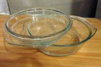 Лот: 15314243. Фото: 2. Форма стеклянная круглая с крышкой. Посуда, кухонная утварь