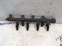 Лот: 21711712. Фото: 2. топливная рейка с форсунками Hyundai... Автозапчасти