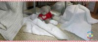 Лот: 9455936. Фото: 2. Мягкий плюшевый вязаный пледик. Дети растут