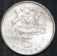 Лот: 12646059. Фото: 2. Экзотика с рубля (15981) Чили. Монеты