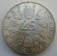 Лот: 2003055. Фото: 2. 25 шиллингов Австрия 1965 г.,13... Монеты