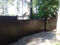 Лот: 17243035. Фото: 3. Откатные ворота с калиткой. Строительство и ремонт