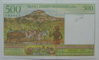 Лот: 5733074. Фото: 2. Мадагаскар 500 франков 1994, в... Банкноты