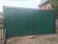 Лот: 18628274. Фото: 2. Ворота дачные со встроеной калиткой. Срубы и конструкции