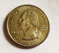 Лот: 25375527. Фото: 2. США 25 центов 2001 Штат Род-Айленд... Монеты