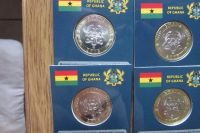 Лот: 14667958. Фото: 2. Гана 1 седи 2018 блистер биметалл... Монеты