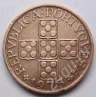 Лот: 200181. Фото: 2. Португалия. 1 эскудо 1975г. Монеты