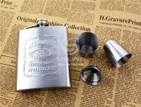 Лот: 5282609. Фото: 4. Фляжка Jack Daniel 's из нержавейки...