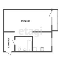 Лот: 17572683. Фото: 7. Продам 1-комн. кв. 31.2 кв.м...