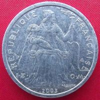 Лот: 2689124. Фото: 2. (№2486) 2 франка КФП 2003 (Новая... Монеты