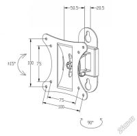 Лот: 5797670. Фото: 2. Кронштейн для LCD/LED телевизоров... Аксессуары