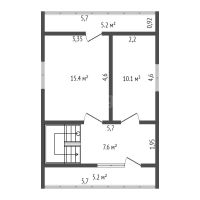 Лот: 15131825. Фото: 6. Продам 2-этажн. дом 96 кв.м. Маганское...