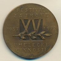 Лот: 15094086. Фото: 2. Чехословакия 1972 Медаль 15-й... Значки, медали, жетоны