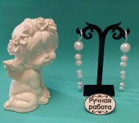 Лот: 11432554. Фото: 4. ободок двойной с серьгами искус... Красноярск