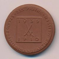 Лот: 15201398. Фото: 2. Германия 1935 Медаль Бёттгер Иоганн... Значки, медали, жетоны