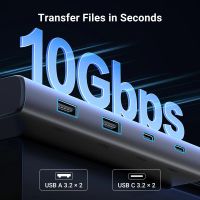 Лот: 25209900. Фото: 7. Хаб-USB UGREEN CM639 (35625) 8-в-1...