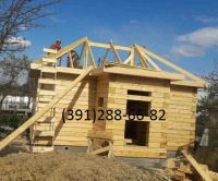 Лот: 10498515. Фото: 3. Баня 3х6 с тамбуром и вальмовой... Строительство и ремонт