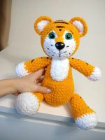 Лот: 18312933. Фото: 2. Вязаная Игрушка Амигуруми Тигр. Игрушки