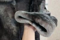 Лот: 8678653. Фото: 5. Мутоновая Шуба с норковым воротником