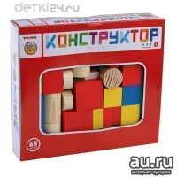 Лот: 10432133. Фото: 2. Конструктор деревянный "Цветной... Игрушки