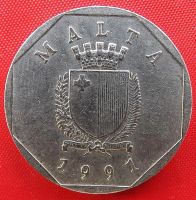 Лот: 3804491. Фото: 2. (№3255) 50 центов 1991 (Мальта... Монеты