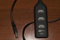 Лот: 4161582. Фото: 2. USB 2.0 HUB (хаб / разветвитель... Комплектующие