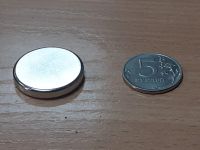 Лот: 25199406. Фото: 3. Магнит неодимовый круглый 30*5... Красноярск