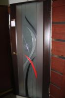 Лот: 7312449. Фото: 2. Дверь Луидор шпон витраж Энигма... Двери, окна, фурнитура