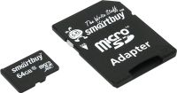 Лот: 6628749. Фото: 2. Карта памяти SmartBuy 64 Gb microSDXC... Носители информации