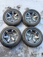 Лот: 19982303. Фото: 2. rays volk r15"/4*100 комплект... Шины, Диски