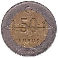 Лот: 10914445. Фото: 2. Турция, 50 куруш. Монеты