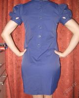 Лот: 2092101. Фото: 2. 300 рублей! стильное синее платье... Женская одежда